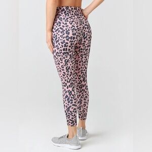 ONZIE size small medium pink leopard tights leggings